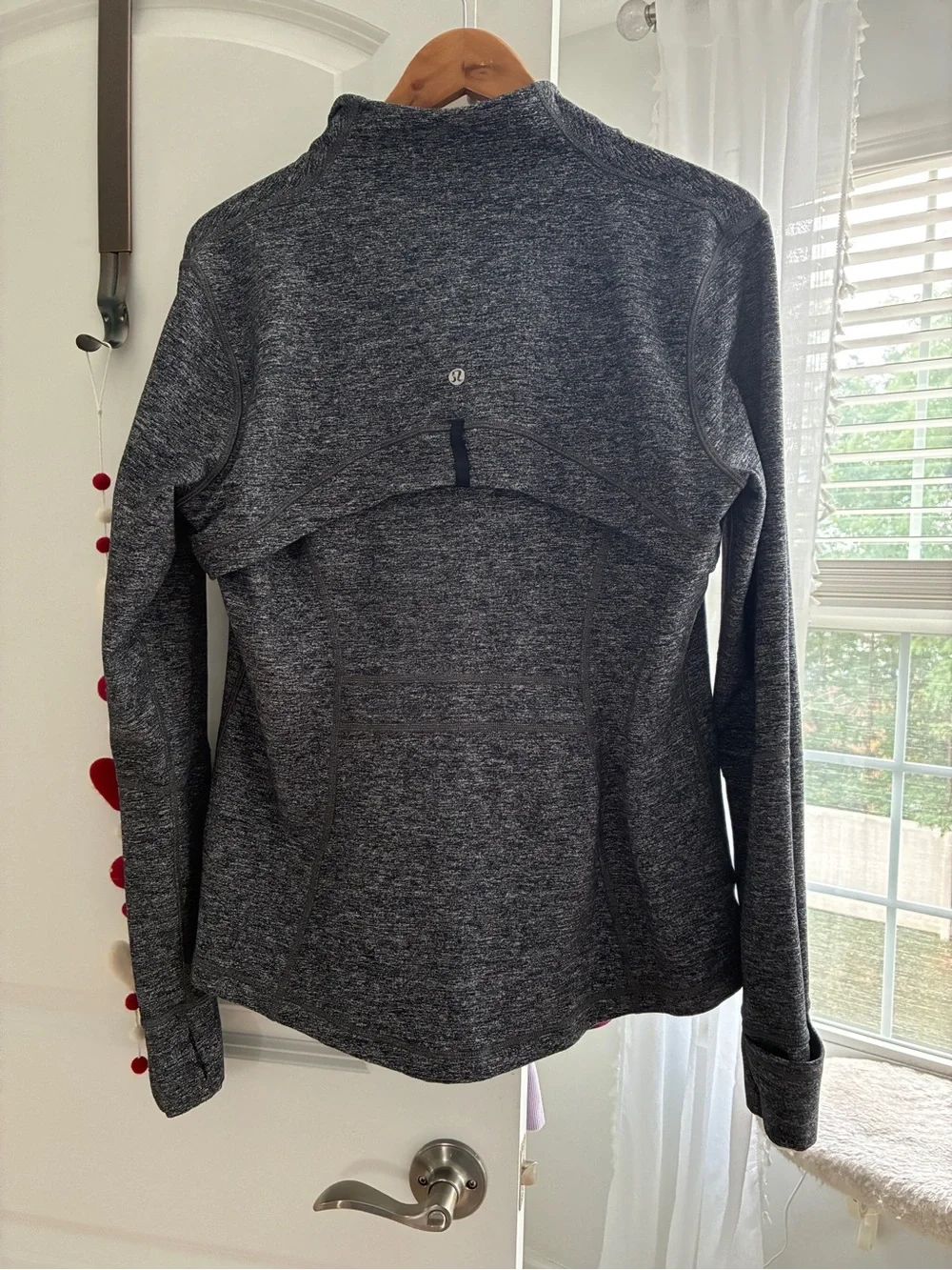 Lululemon Define Jacket Luon Heathered Black Size 16 Like New Tag Included